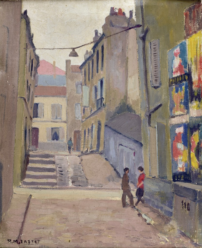 René TASTET - Rue Ducru - 1930 - 60 X 49 cm