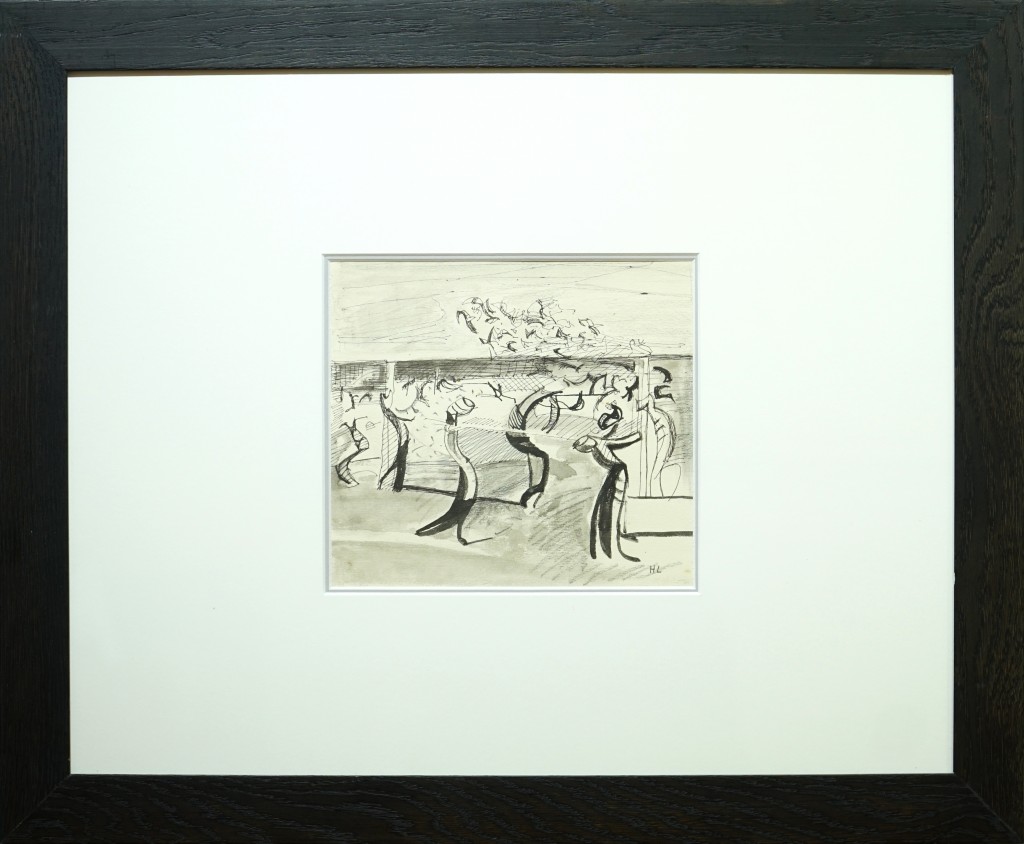 Herta LEBK - "Vignes" - 18 X 20 cm - encre sur papier - 600€